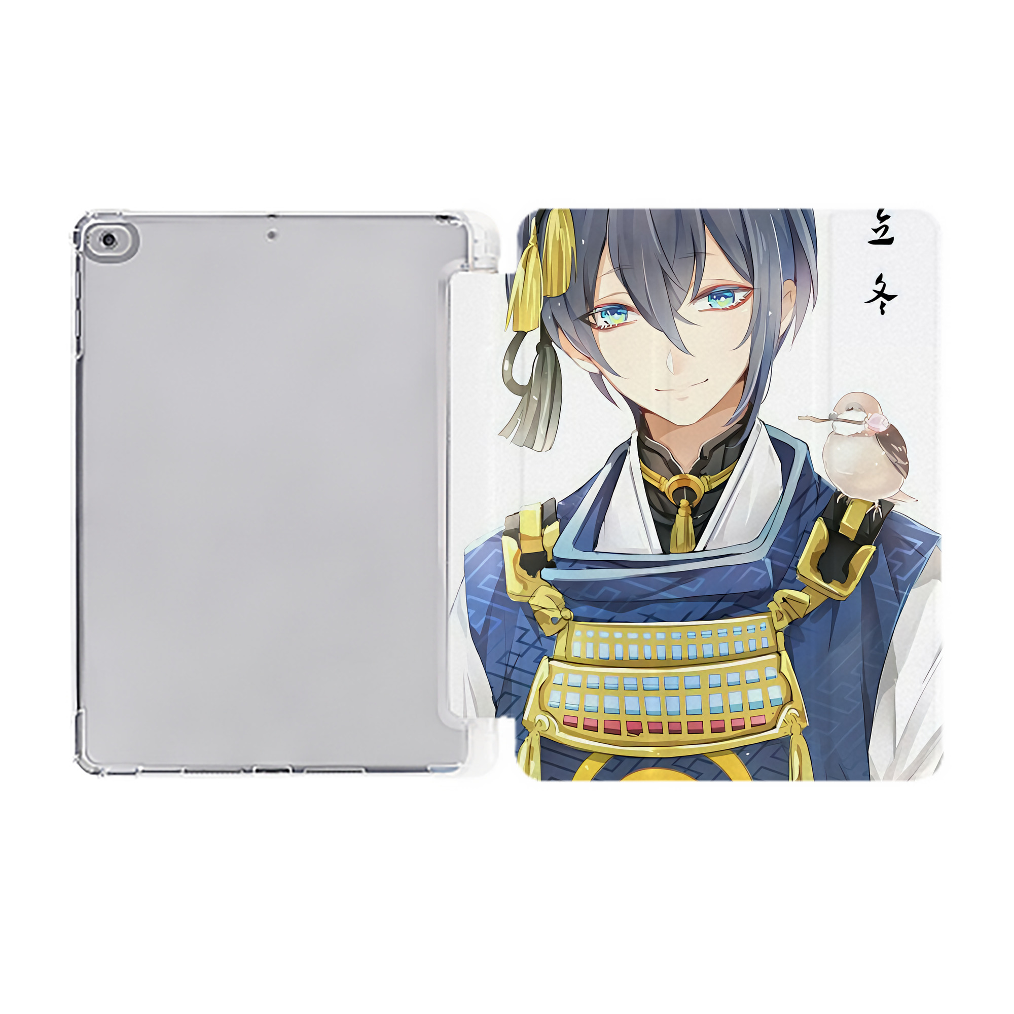 （画像用） 刀剣乱舞 Touken Ranbu IPad ケース ペン収納付き 三つ折りスタンド PUレザー×シリコン 対応機種9.5/10.5/10.9インチ